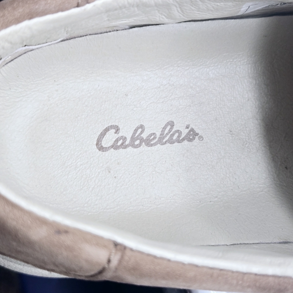 Cabela's Nubuck Leather Slip On Hiking Outdoor Casual Shoes Size 9.5M - Picture 13 of 14